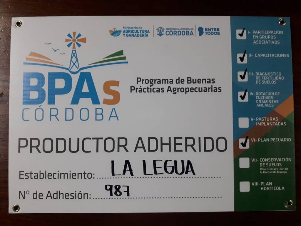 Imagen de la primera adhesión de los Bergia al programa de BPAS provincial