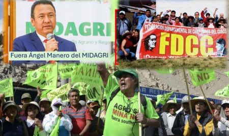 Organizaciones campesinas, productores y profesionales del agro exigen de manera unánime la renuncia del ministro de Desarrollo Agrario, el prominero Ángel Manero